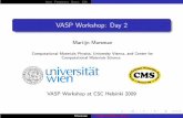 VASP Workshop: Day 2