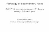 Petrology of sedimentery rocks