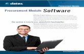 Procurement Module Software - Datex
