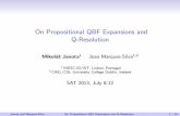 On Propositional QBF Expansions and Q-Resolution - SAT 2013