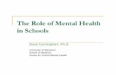 The Role of Mental Health The Role of Mental Health in Schools
