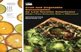 Fruit and Vegetable Economic Consumption Research by Low