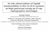 In-situ observation of liquid immiscibility in the Fe-O-S - CARS