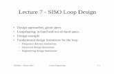 SISO system design