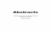 Abstracts - American Society of Animal Science