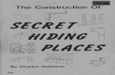 The Construction of Secret Hiding Places - Armageddon Online