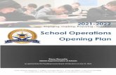 School Operations Opening Plan