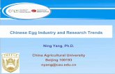 Chinese Egg Industry and Research Trends
