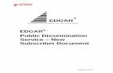 EDGAR Public Dissemination Service â€“ New Subscriber Document
