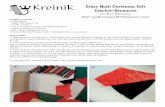 Crazy Quilt Christmas Gift Cracker/Ornament