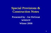 Writing Construction Notes