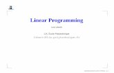 Linear programming and Duality - Lix - Ecole Polytechnique