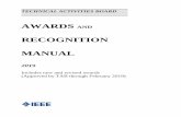 AWARDS AND RECOGNITION MANUAL