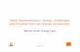 M2M Standardisation: Needs, Challenges and Priorities from