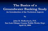 The Basics of a Groundwater Banking Study -