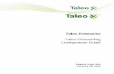 Taleo Enterprise Taleo Onboarding Configuration Guide - Oracle