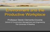 Environment and the Productive Workplace - University of Reading