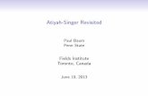 Atiyah-Singer Revisited