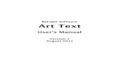 Art Text User's Manual - BeLight Software