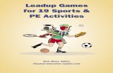 Leadup Games for 19 Sports & for 20 Sports & PE Activities