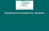 Blackboard Orientation for Students - Technical College of