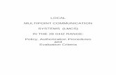LOCAL MULTIPOINT COMMUNICATION SYSTEMS (LMCS) IN THE