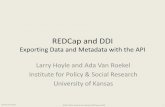 REDCap and DDI - KU ScholarWorks - The University of Kansas