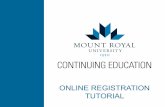 CONTINUING EDUCATION - Mount Royal University - Calgary
