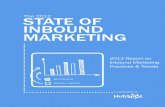 HubSpotâ€™s 2012 State of Inbound Marketing