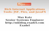 Rich Internet Applications Tools: JSF, Flex, and JavaFX