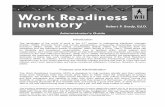 Work Readiness Inventory Guide - Career Kids