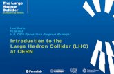 Introduction to the Large Hadron Collider (LHC) at CERN - Fermilab