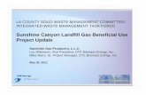 Sunshine Canyon Landfill Gas Beneficial Use Projjpect Update