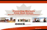 Protecting Workers From Heat Stress: - OHS Insider