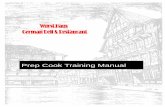 Prep Cook Training Manual With Washout - The Wurst Haus