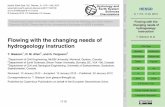 Flowing with the changing needs of hydrogeology instruction - hessd