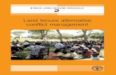 Land tenure alternative conflict management 2 - FAO.org