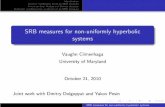 SRB measures for non-uniformly hyperbolic systems