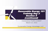 Renewable Energy 101 Training Day 2 Section 5 (continued)