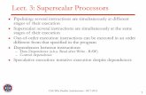 Lect. 3: Superscalar Processors