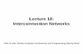 Lecture 18: Interconnection Networks - Carnegie Mellon