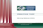 Writing Practice Test II - Virginia Communication and Literacy