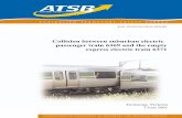 Collision between suburban electric passenger train 6369