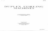 Duplex Stirling Machine - Ohio University