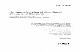 Nanomanufacturing of Atom-Based Dimensional Standards