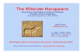 The Illiterate Harappans: Theoretical Implications of - Steve Farmer