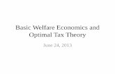Basic Welfare Economics and Optimal Tax Theory