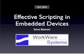 Effective Scripting in Embedded Devices -