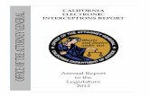 California Electronic Interceptions Report - Attorney General - State