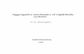 Aggregative mechanics of rigid body systems